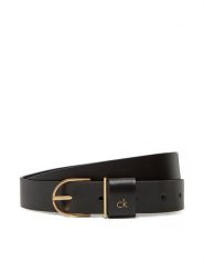 Calvin Klein Pasek Damski Ck Metal Loop Round Buckle 25Mm LV04F7039G Czarny. Czarne paski damskie Calvin Klein, bez wzorów, ze skóry. Za 179.99 zł.