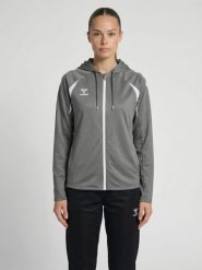 Damska bluza dresowa z kapturem Hummel Core 2.0. Białe bluzy damskie Hummel, l, bez wzorów, z dresówki, sportowe, bez ramiączek, z kapturem. Za 266.00 zł.