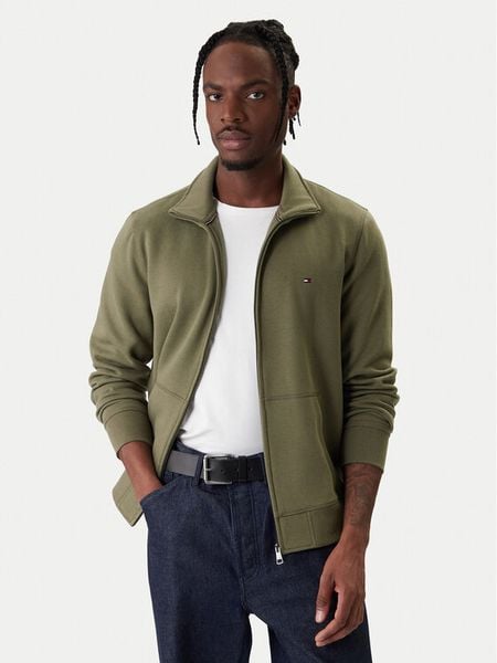 Tommy Hilfiger Bluza Essential MW0MW41759 Zielony Regular Fit. Zielone bluzy męskie Tommy Hilfiger, m, bez wzorów, z syntetyku, bez ramiączek, bez kaptura. Za 489.99 zł.