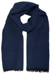Wełniany Szal Męski - V. Fraas - Melanżowy Granat. Niebieskie szaliki męskie V. Fraas, bez wzorów, z materiału. Za 129.00 zł.