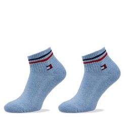 Skarpety krótkie Tommy Hilfiger. Niebieskie skarpetki damskie Tommy Hilfiger, bez wzorów. Za 39.99 zł.
