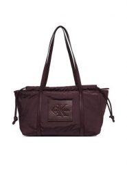 Calvin Klein Torebka LV04F3703G Bordowy. Czerwone shopperki damskie Calvin Klein, bez wzorów, z materiału, bez dodatków. Za 409.99 zł.