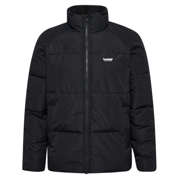 Kurtka puchowa Hummel. Czarne kurtki męskie Hummel, s, bez wzorów, z puchu, sportowe, bez kaptura. Za 408.15 zł.