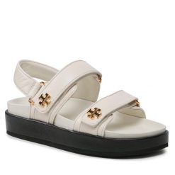 Sandały Tory Burch. Sandały damskie Tory Burch, bez wzorów, bez obcasa, na płaskiej podeszwie, bez zapięcia. Za 1,049.00 zł.