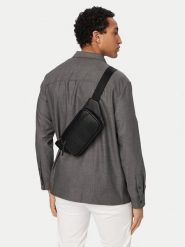 HUGO Nerka Ethon 2.0 50563648 Czarny. Czarne saszetki i nerki męskie Hugo, bez wzorów, ze skóry. Za 629.99 zł.