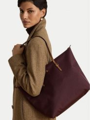 LAUREN RALPH LAUREN Torebka 431950007018 Bordowy. Czerwone shopperki damskie Lauren Ralph Lauren, bez wzorów, z materiału, bez dodatków. Za 799.99 zł.