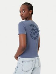 Quiksilver T-Shirt Lintah EQWZT03193 Niebieski Regular Fit. Niebieskie t-shirty damskie Quiksilver, m, bez wzorów, z bawełny, bez kołnierzyka, bez ramiączek. Za 159.99 zł.