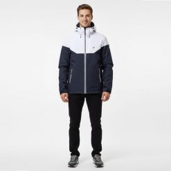 Kurtka żeglarska męska Decathlon 100 ciepła. Białe kurtki męskie Decathlon, l, bez wzorów, z materiału, klasyczne, z kapturem. Za 199.99 zł.