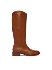 LAUREN RALPH LAUREN Kozaki 802P12995002 Brązowy. Brązowe kozaki damskie Lauren Ralph Lauren, bez wzorów, ze skóry, bez obcasa, na płaskiej podeszwie, bez zapięcia. Za 1,599.00 zł.
