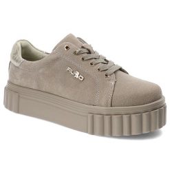 Beżowe Sneakersy Filippo Sportowe Obuwie Damskie. Brązowe obuwie sportowe damskie Filippo, na wiosnę, bez wzorów, z gumy, bez zapięcia. Za 169.00 zł.