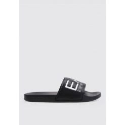 Sandały EA7 SCARPE BEACHWEAR Czarny. Białe sandały męskie EA7, bez wzorów, z syntetyku, sportowe, bez zapięcia. Za 192.34 zł.