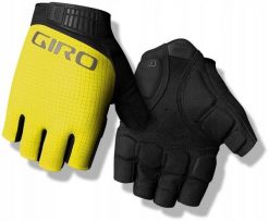 Rękawiczki męskie GIRO BRAVO II GEL krótki palec highlight yellow roz. XL (obwód dłoni 248-267 mm / dł. dłoni 200-210 mm) (NEW 2025). Czerwone rękawiczki męskie Giro, bez wzorów. Za 129.65 zł.