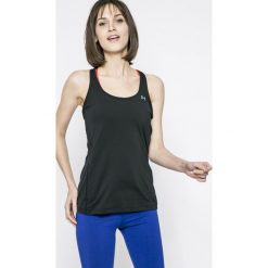 Under Armour - Top. Niebieskie koszulki sportowe damskie Under Armour, l, bez wzorów, z dzianiny, bez ramiączek. W wyprzedaży za 89.90 zł.