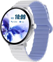 Canyon smartwatch Jacky SW-69, white/blue. Białe zegarki smartwatch Canyon, bez wzorów. Za 279.98 zł.
