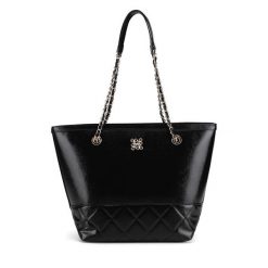 Torebka Nine West. Czarne shopperki damskie Nine West, bez wzorów, bez dodatków. Za 229.99 zł.