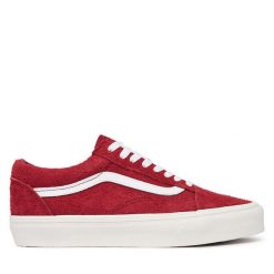 Tenisówki Vans. Czerwone trampki i tenisówki damskie Vans, bez wzorów, bez zapięcia. Za 359.99 zł.