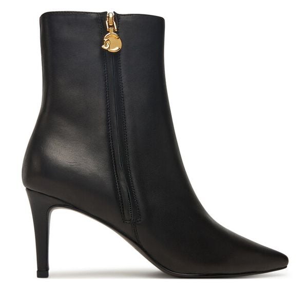 Botki Coccinelle. Czarne botki damskie Coccinelle, bez wzorów, bez obcasa, na szpilce, bez zapięcia. Za 719.99 zł.