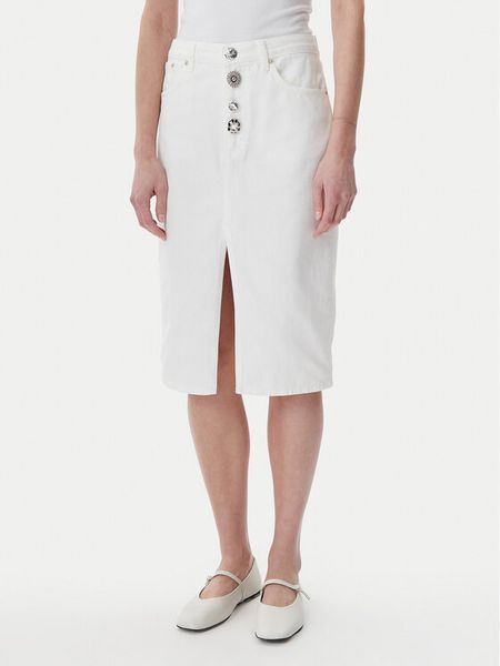 ViCOLO Spódnica jeansowa DD5101 Biały Regular Fit. Białe spódnice damskie ViCOLO, xs, bez wzorów, z bawełny. Za 259.99 zł.