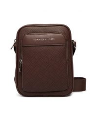Tommy Hilfiger Saszetka Th Flag Monogram Mini Reporter AM0AM14138 Brązowy. Brązowe saszetki i nerki męskie Tommy Hilfiger, bez wzorów, ze skóry. Za 369.99 zł.
