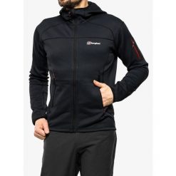 Polar męski Berghaus Pravitale MTN 2.0 Hooded Jacket. Czarne bluzy sportowe męskie Berghaus, m, bez wzorów, z polaru, bez kaptura. Za 440.99 zł.