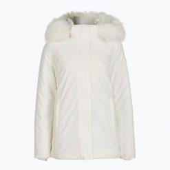 Kurtka ocieplana damska CMP 35K3626F Zip Hood Synthetic Fur. Białe kurtki sportowe damskie CMP, bez wzorów, z puchu, bez ramiączek, bez kaptura, trekkingowe. Za 529.99 zł.