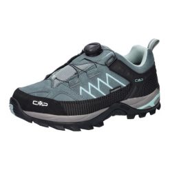 Damskie buty trekkingowe CMP Rigel Fitgo WP Low. Niebieskie obuwie trekkingowe damskie CMP, z gumy, bez zapięcia. Za 388.00 zł.