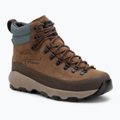 Buty trekkingowe męskie Columbia Newton Alpine PT. Brązowe trekkingi męskie Columbia, bez zapięcia. Za 435.69 zł.