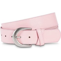 Pasek "Fabienne" bonprix jasnoróżowy cukierkowy. Czerwone paski damskie bonprix, bez wzorów. Za 29.99 zł.