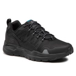 Buty trekkingowe męskie SKECHERS ESCAPE PLAN 2.0 wysokie skóra. Czarne trekkingi męskie Skechers, ze skóry, bez zapięcia. Za 259.00 zł.