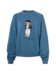 Polo Ralph Lauren Bluza Kobiety Bawełna niebieski, S. Niebieskie bluzy damskie Polo Ralph Lauren, s, z aplikacjami, z bawełny, eleganckie, bez ramiączek, bez kaptura. Za 1,299.95 zł.