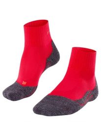 Skarpetki damskie Falke TK2 Short Cool. Czerwone skarpetki damskie Falke, bez wzorów, z elastanu. Za 151.00 zł.