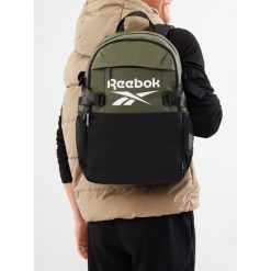Plecak Reebok. Brązowe plecaki męskie Reebok, bez wzorów, sportowe. Za 129.99 zł.