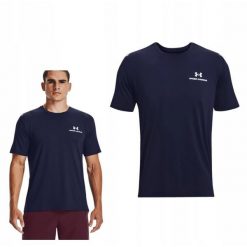 Męski T-Shirt Sportowy Under Armour 410 Rush Energy. Niebieskie koszulki sportowe męskie Under Armour, m, bez wzorów, bez ramiączek, do biegania. Za 219.99 zł.