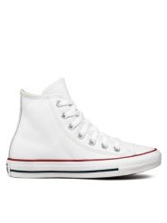 Converse Trampki Chuck Taylor All Star HI 132169C Biały. Białe trampki męskie Converse, bez wzorów, ze skóry, retro, bez zapięcia. Za 239.99 zł.