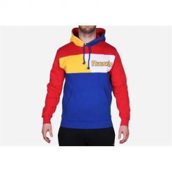 Bluza sportowa męska Mitchell & Ness Denver Nuggets. Niebieskie bluzy sportowe męskie Mitchell & Ness, m, bez wzorów, z kapturem. Za 525.00 zł.