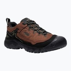 Buty trekkingowe męskie KEEN Targhee IV WP. Brązowe buty zimowe męskie Keen, bez wzorów, bez obcasa, bez zapięcia. Za 519.99 zł.