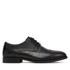 Półbuty Aldo. Czarne buty wizytowe męskie Aldo, bez wzorów, bez obcasa, bez zapięcia. Za 379.99 zł.