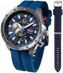 Zegarek męski Vostok Europe YM26-320A652SB niebieski. Niebieskie zegarki męskie Vostok Europe, bez wzorów. Za 3,553.80 zł.