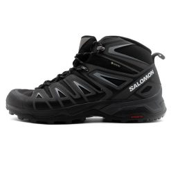 Buty trekkingowe męskie Salomon X Ultra Pioneer Mid Gtx Gore-tex. Czarne buty zimowe męskie Salomon, bez wzorów, z gore-texu, za kostkę, bez obcasa, bez zapięcia. Za 734.00 zł.