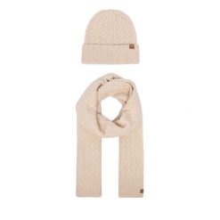Zestaw szalik i czapka Liu Jo. Brązowe czapki damskie Liu Jo, bez wzorów. Za 339.99 zł.