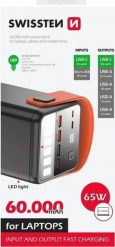 Powerbank Sourcing Swissten Power Line Power Bank External Charging Battery 60,000 mAh / 65W. Powerbanki Sourcing. Za 458.95 zł.