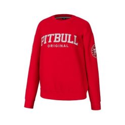 Bluza damska Pitbull oversize Tyrian. Czerwone bluzy damskie PITBULL, l, bez wzorów, sportowe, bez ramiączek, bez kaptura. Za 199.00 zł.