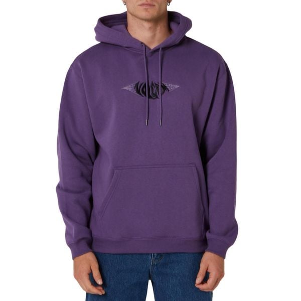 Bluza sportowa męska Volcom Gothstone. Fioletowe bluzy sportowe męskie Volcom, m, bez wzorów, z bawełny, bez kaptura. W wyprzedaży za 303.85 zł.