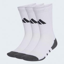 Skarpetki fitness ADIDAS 3 pary. Białe skarpetki damskie Adidas, bez wzorów. Za 49.99 zł.