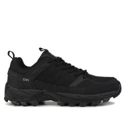 Buty sportowe trekkingowe męskie DK CANDAR. Czarne trekkingi męskie DK, bez zapięcia. W wyprzedaży za 149.00 zł.