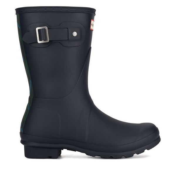 Kalosze Hunter. Niebieskie kalosze damskie Hunter, bez wzorów, bez zapięcia. Za 399.99 zł.