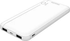 Powerbank Philips Philips Power Bank 10000mAh 2X USB-A Bateria awaryjna Biały DLP1810NW/62. Białe powerbanki Philips. Za 110.56 zł.