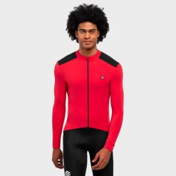 Koszulka rowerowa termoaktywna męska M4 Passion. Czarne bluzy męskie SIROKO, l, bez wzorów, z materiału, sportowe, bez ramiączek, bez kaptura. Za 466.00 zł.