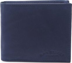 Bag Street Męski skórzany portfel duży granatowy C65. Niebieskie portfele męskie Bag Street, bez wzorów. Za 35.90 zł.