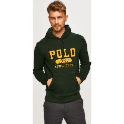 Polo Ralph Lauren - Bluza. Zielone bluzy męskie Polo Ralph Lauren, l, z aplikacjami, z bawełny, z kapturem. Za 689.90 zł.